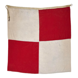 Large Vintage Cotton Nautical Signal Flag