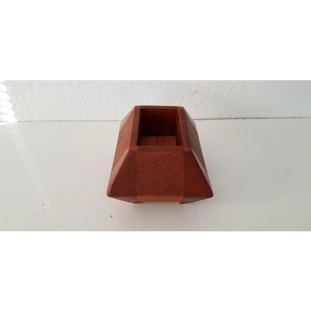 Postmodern Geometric Art Decorative Wood Box For Sale - Image 4 of 10