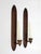Pair of Mid-Century Gothic Revival Wood Wall Candle Sconces For Sale - Image 10 of 11
