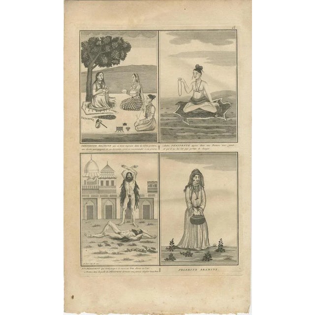 Black Indian Brahmin Penitents and Pilgrim, 1734, Paper For Sale - Image 8 of 10