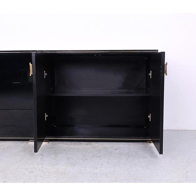 Black Lacquered Cabinets by Pierre Vandel, 1970s, Set of 2 For Sale - Image 10 of 18