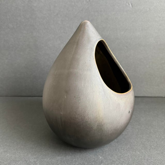 Minimalist Ceramic Succulent Planter Teardrop Votive Candle Holder A contemporary ceramic vessel, use as a decorative...