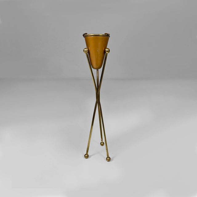 Mid-Century Modern Floor-Standing Ashtray in Brass, Italy, 1950s For Sale - Image 18 of 18