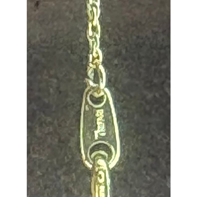 Mid-Century Modern Trifari Gold/Black Teardrop Pendant Necklace For Sale - Image 3 of 5