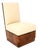 Art Deco Walnut and Leather Side Chair, 1930 For Sale