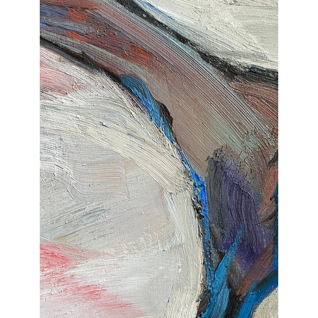 Franck Wohlfahrt, Embracing Couple, 1989, Oil, Framed For Sale - Image 9 of 11