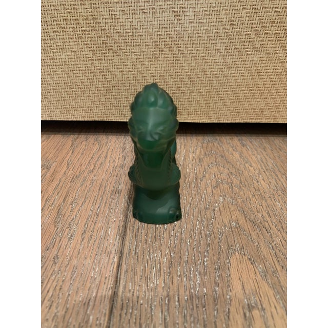 1980s Vintage Chinese Glass Dragon For Sale - Image 5 of 8