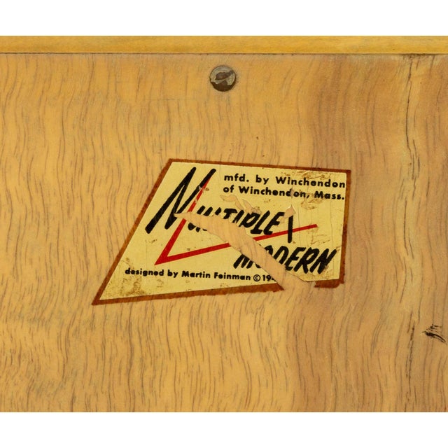 Mustard Martin Feinman for Multiplex Modern Mustard Painted Wood Bookshelf For Sale - Image 8 of 8