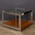 A vintage 20th Century stylish and versatile occasional table by Merrow Associates of Guildford, featuring a sleek chrome...