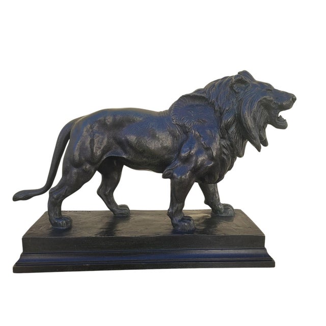 Alfred Barye, Alf Barye, Walking Lion, 1800s, Bronze For Sale - Image 17 of 17