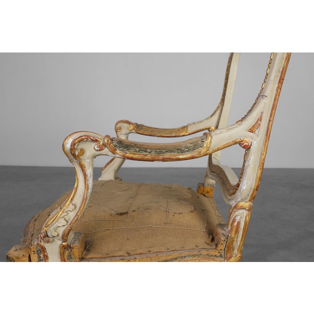 French Louis XV Armchairs in Carved Wood, Set of 2 For Sale - Image 14 of 18