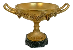 19th Century French Gilt Bronze Urn Form Compote Attributed to Barbedienne
