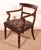 Elegant mahogany office armchair from the early 19th century English regency period Very beautiful base decorated with...