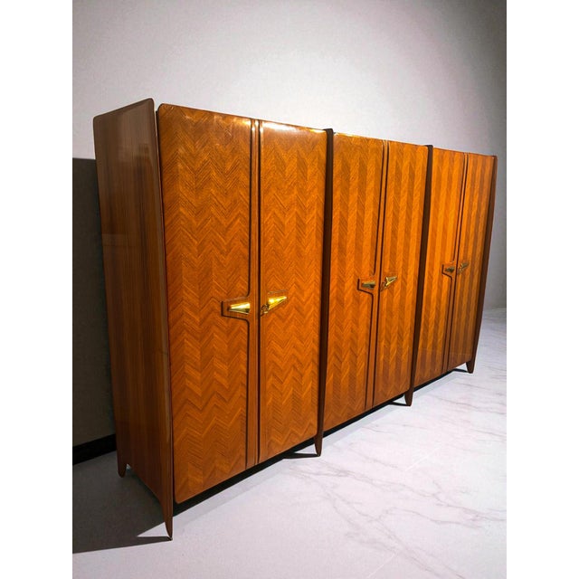 1950s Mid-Century Modern Italian Wardrobe by La Permanente Mobili Cantù, 1950s For Sale - Image 5 of 18