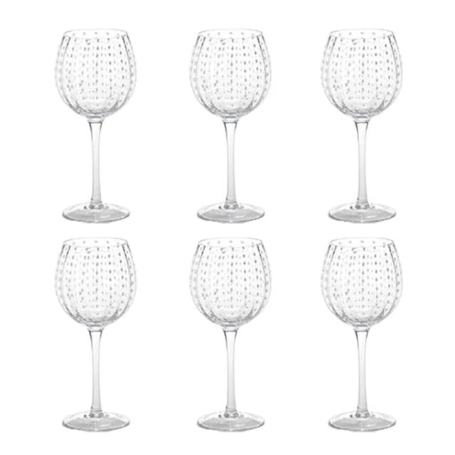 8.5" Tall Fintan Wine Goblets, Set of 6 For Sale - Image 4 of 4