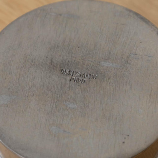 Silver 1930s French Art Deco Vide Poche With Lid For Sale - Image 8 of 10