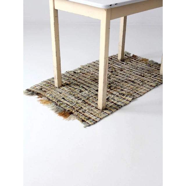 Vintage Accent Rag Rug For Sale - Image 4 of 8
