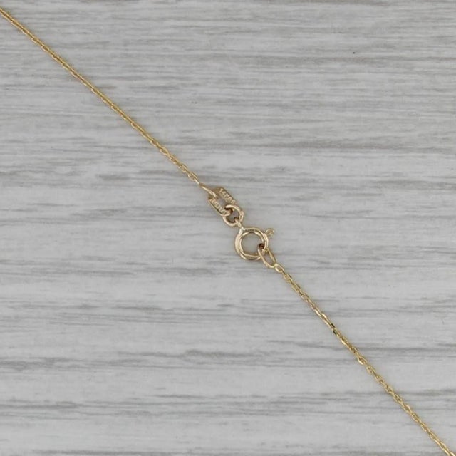 0.14ctw Diamond 3-Ring Pendant Necklace 14k Tri-Toned Gold 20" Cable Chain For Sale In Greensboro - Image 6 of 6