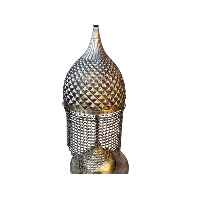 Double Hammered Brass Helmet For Sale - Image 4 of 15