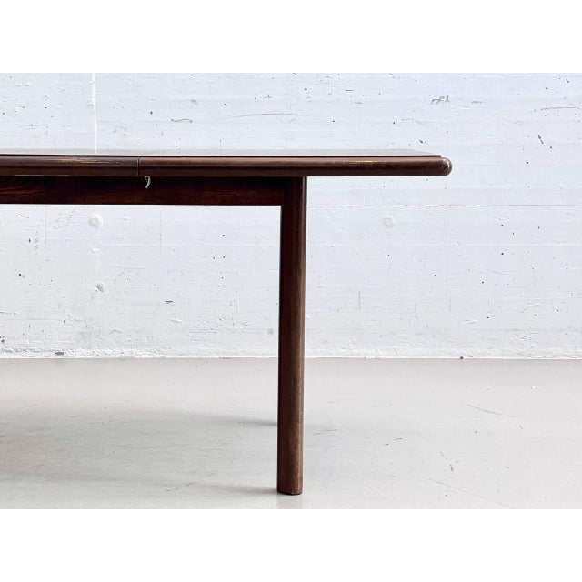 Wood Mid-Century Dining Table in Dark Wood, 1960s For Sale - Image 7 of 16