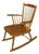 Vintage Rocking Chair with Locking Mechanism in Wood, 1890s For Sale