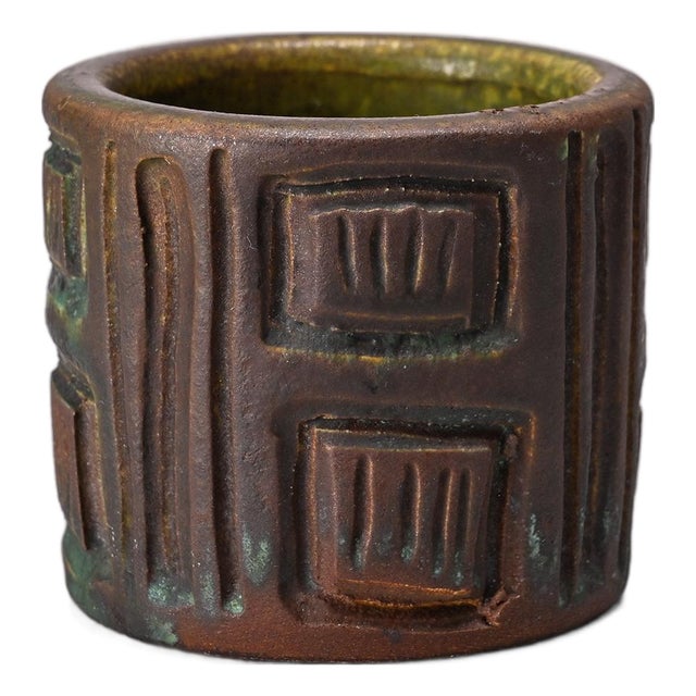 Cylindrical Pot by Suzanne Douly-Ramié for Madoura, 1950 For Sale