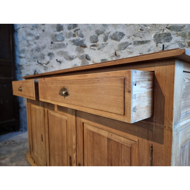 Antique French Pine Buffet, 1920s For Sale - Image 6 of 18