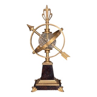 Vintage Brass Decorative Armillary For Sale