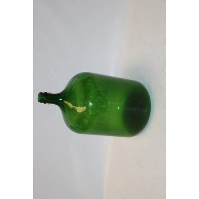 Glass Bottle Green Demi Jon Transparent 1950s For Sale - Image 10 of 12