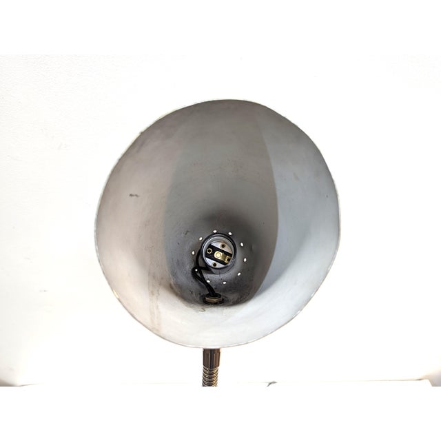 Brass 1940s Belmag Articulating Brass Goose Neck Desk Lamp Christian Dell For Sale - Image 8 of 12