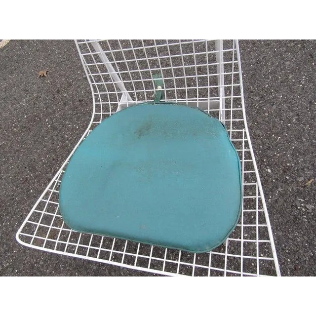 Mid 20th Century Vintage Modern Wire Mesh Patio Chairs - Set of 4 For Sale - Image 5 of 8