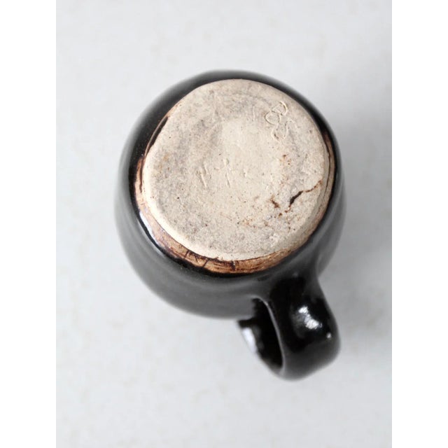 Vintage Studio Pottery Creamer Pitcher For Sale - Image 9 of 10