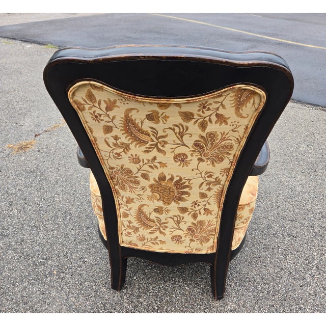 Broyhill 1960s Vintage Broyhill High Back Parlor Chair For Sale - Image 4 of 7