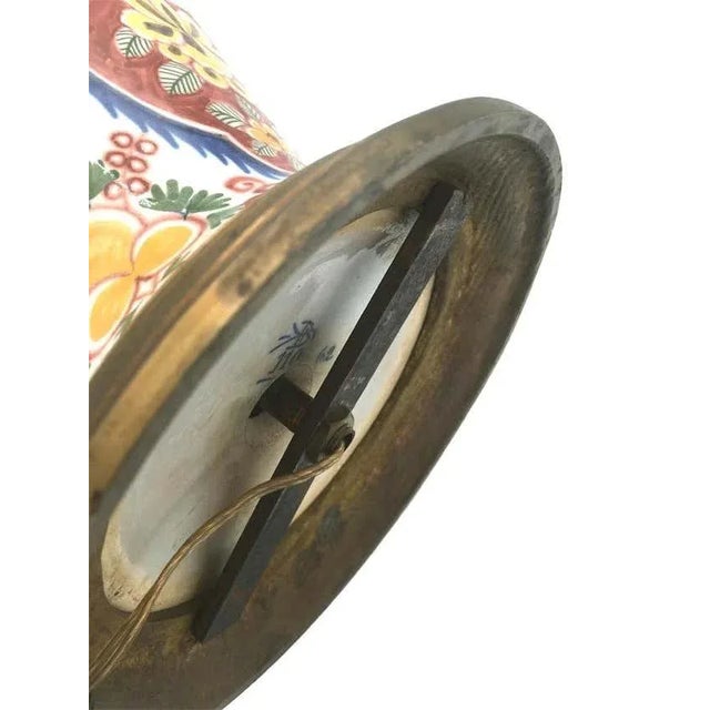 Delf Vase Lamp, 1900s For Sale - Image 3 of 11