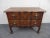Louis XV style Commode by Baker . Walnut, serpentine front drawers with incised carved designed, recessed paneled sides,...