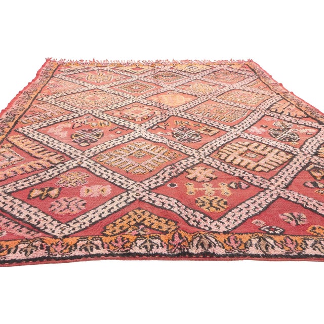 Tribal Vintage Taznakht Moroccan Kilim Rug - 05'10 X 09'05 For Sale - Image 3 of 9