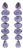 Natural Blue Sapphire 11.18 CTS Stud Earrings in 18k Gold For Sale