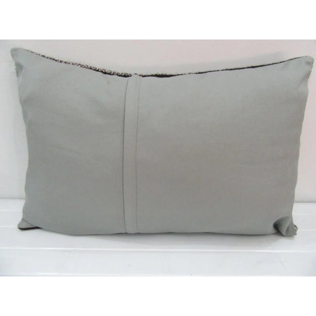 Rustic Handmade Striped Kilim Pillow Cover For Sale - Image 3 of 4