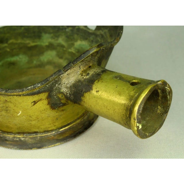 18th Century 18th Century Chinese Pan Silk Iron Open Coal Bronze Reticulated Top Edge For Sale - Image 5 of 13