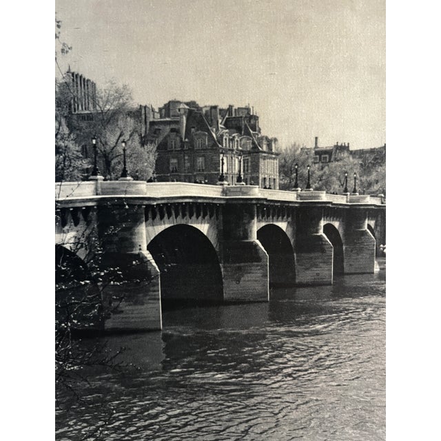 Illustration 1952 Pont Neuf Bridge Paris Photo For Sale - Image 3 of 3