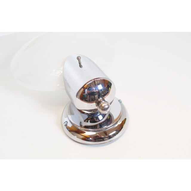 Vintage Wall Lamp in Chrome and Murano Glass from Kaiser Leuchten, 1970s For Sale - Image 3 of 7