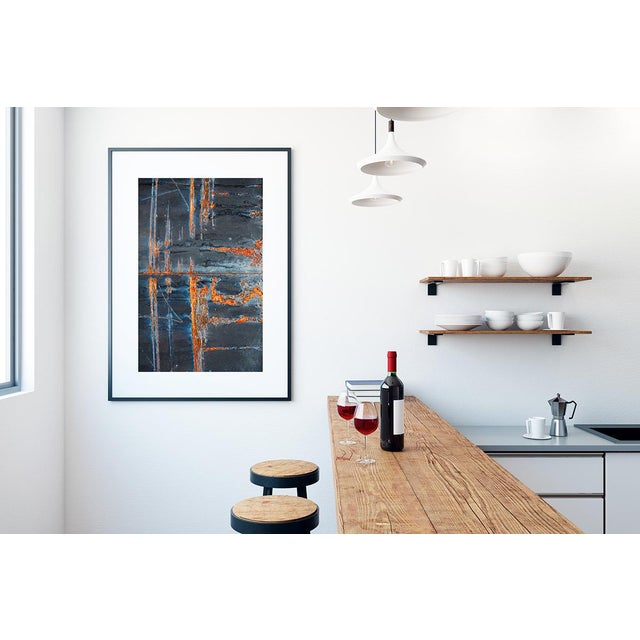Abstract Art Print, Large Industrial Wall Art, "Dalston Rust I" 30 X 40" Fine Art Photography