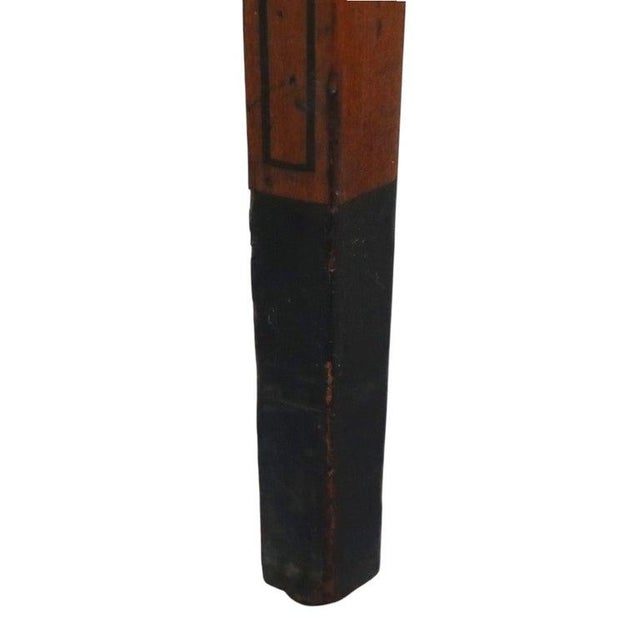 Royal Furniture Robert W. Irwin Flame Mahogany Banded Octogonal Book Stand C1920 For Sale - Image 11 of 12
