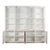 Farmhouse Pine Bookcase with Glass Doors and Weathered Wood Base For Sale - Image 4 of 10