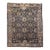 Vintage Persian Malayer Area Rug, Hand-Knotted Wool, Geometric Pattern, 5x7, Navy & Ivory For Sale