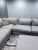 Modern Rove Concepts Milo Corner Sectional With Ottoman- Mist Gray-Gently Used(2022) For Sale - Image 3 of 12