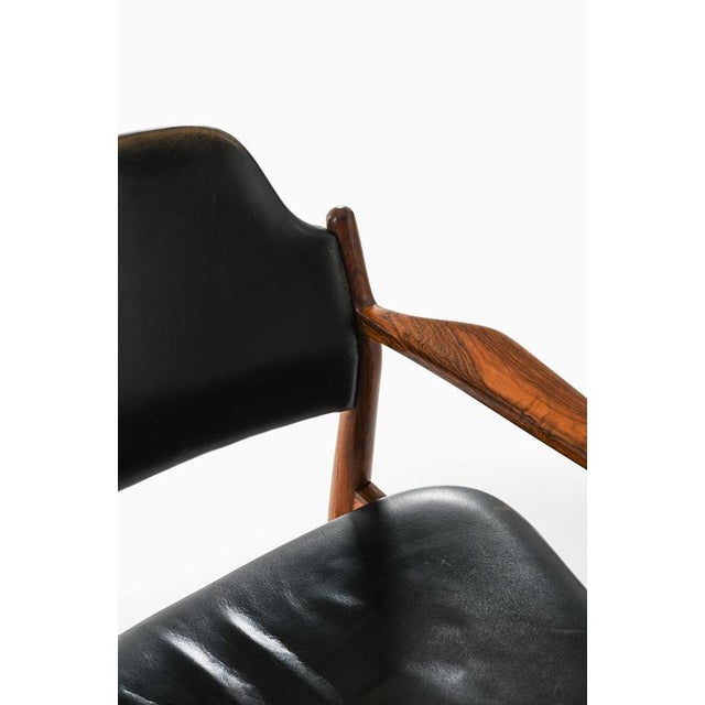 Scandinavian Modern Dining Chairs in Leather by Arne Vodder, 1960s, Set of 6 For Sale - Image 10 of 11