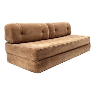 Vintage Brown Daybed Sofa, 1970s For Sale