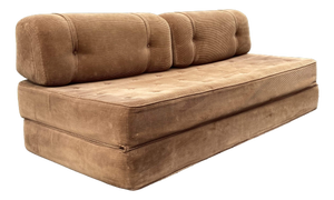 Vintage Brown Daybed Sofa, 1970s