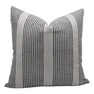 Fabdivine Artisan Block Print Throw Pillow Cover 26x26 Inch Pure Linen- Saat Samunder For Sale